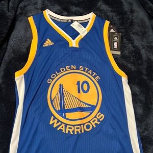 NWT Throwback adidas GSW David Lee #10 Men’s Jersey Size S